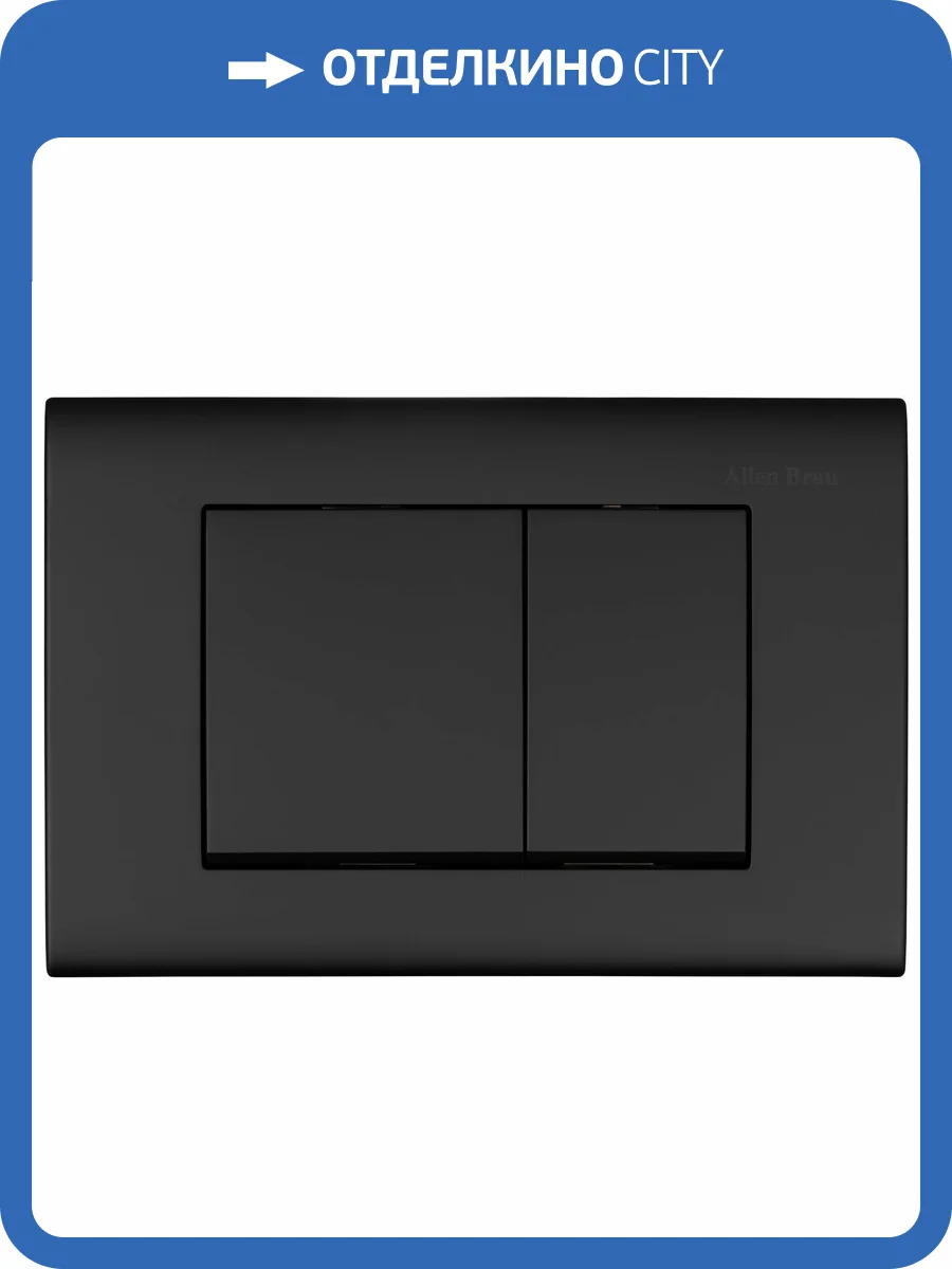 Клавиша смыва Allen Brau Liberty 9.20002.31 черный матовый фото 6