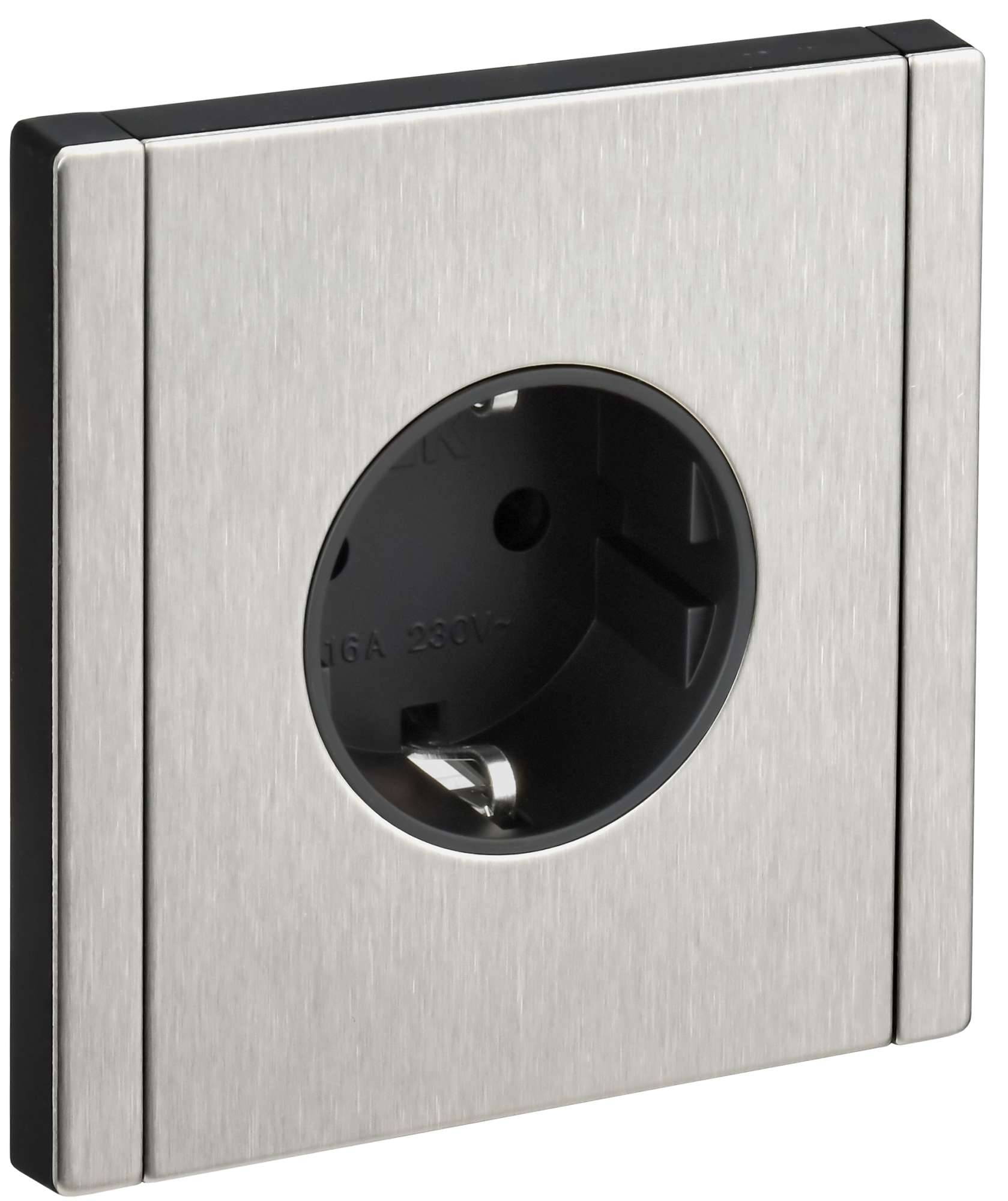 Розетка 1-местная с заземлением IEK Forte&Piano FP-R11-16-M-K50 никель