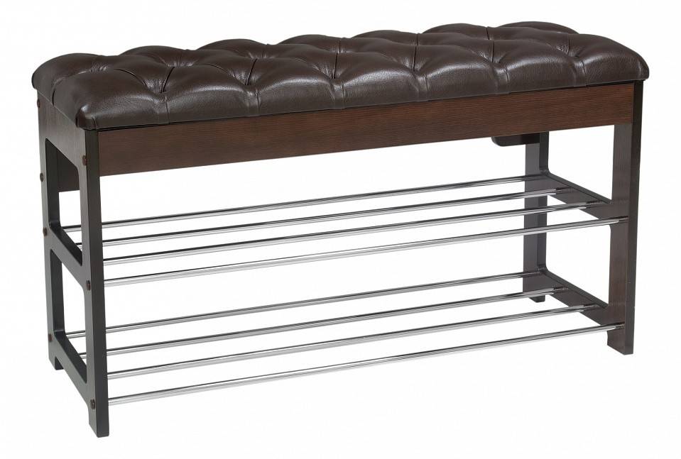 Банкетка-стеллаж для обуви Leset Грейс 2100949000005 Коричневый Oregon perlamutr 120