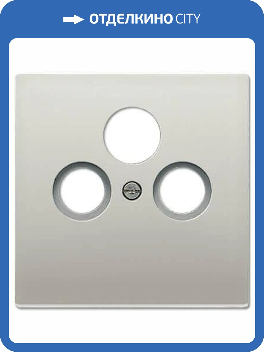 Накладка TV-FM-SAT розетки Jung LS 990 edelstahl ES2990SAT фото 2