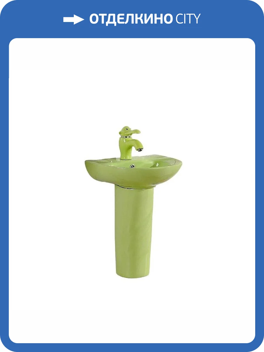 Раковина Gid Aventura 69907 Nb192-G 43 см, зеленая фото 2