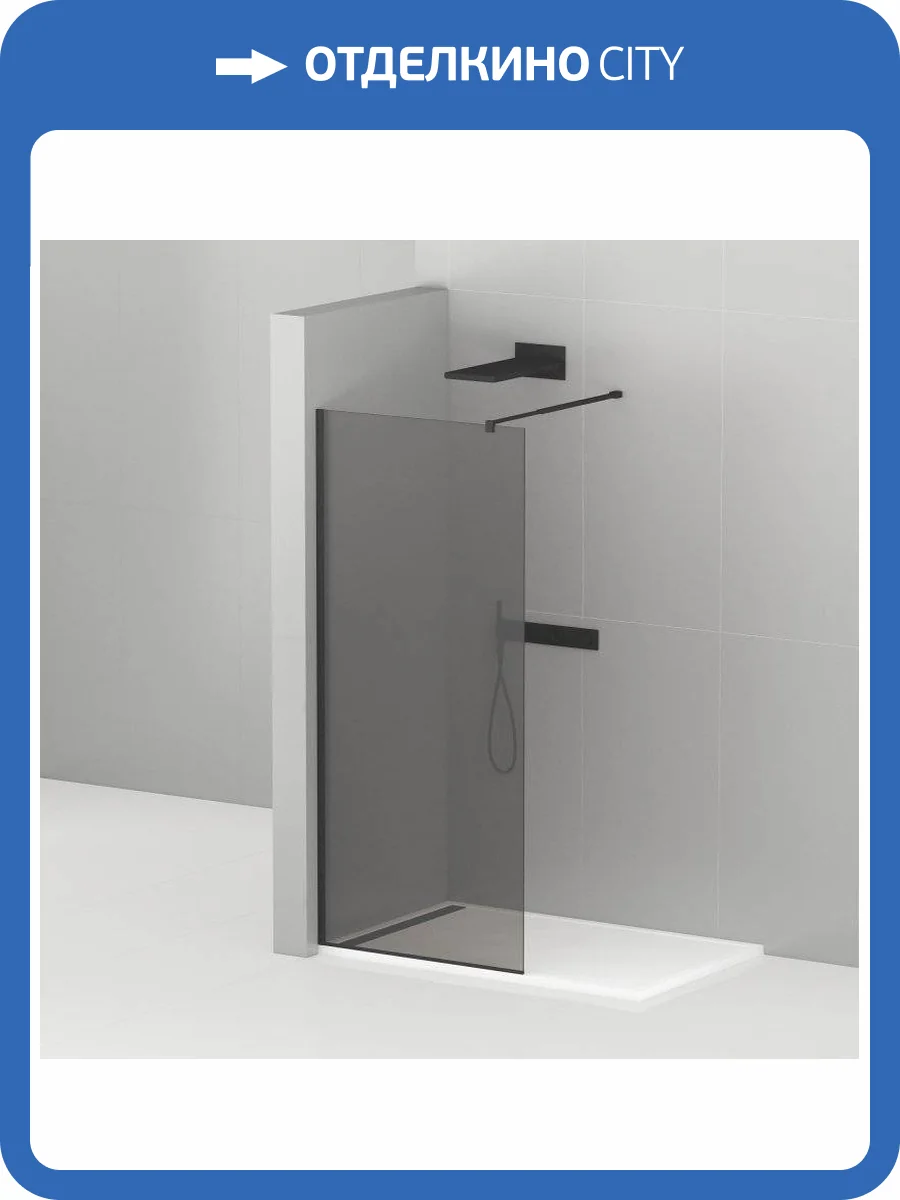 Душевая перегородка Cezares Liberta LIBERTA-L-1-100-120-GR-NERO черный фото 5