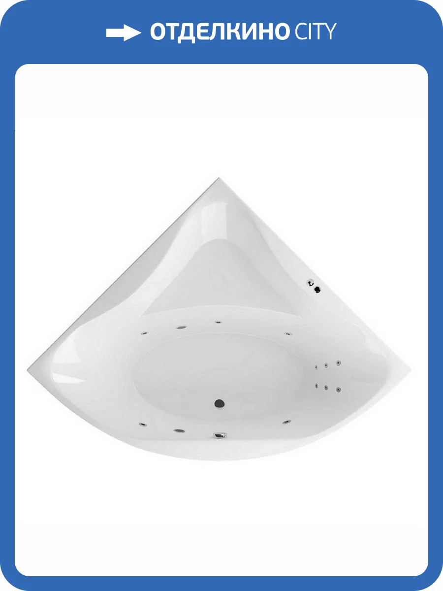 Акриловая ванна Excellent Glamour LINE WAEX.GLA15.LINE.CR 150x150 хром фото 4