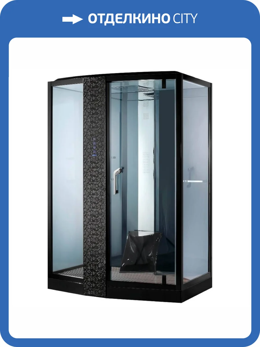 Душевая кабина Orans 89105LBLH черный, 120x90x220 фото 8