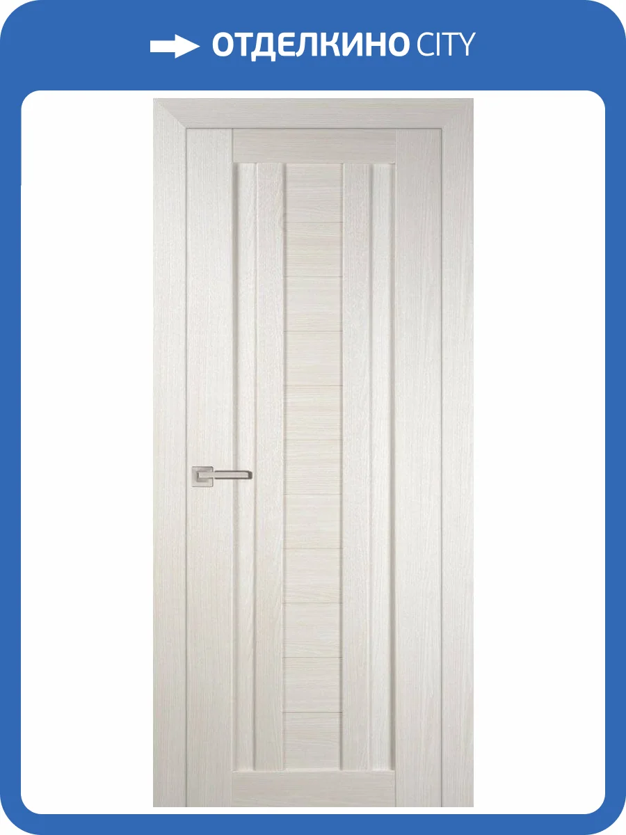 Межкомнатная дверь Profilo Porte экошпон PS-14, глухая, эш вайт мелинга 900x2000 фото 2