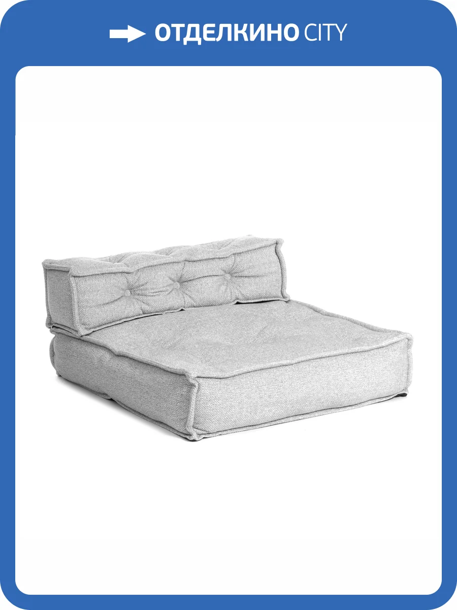 Модуль мягкий Tetchair Miracle 25338 VT shape silver велюр, букле, прямой фото 22