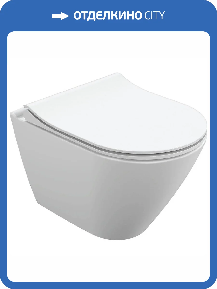 Унитаз подвесной Cersanit City 63114 Oval Clean On DPL EO slim фото 16