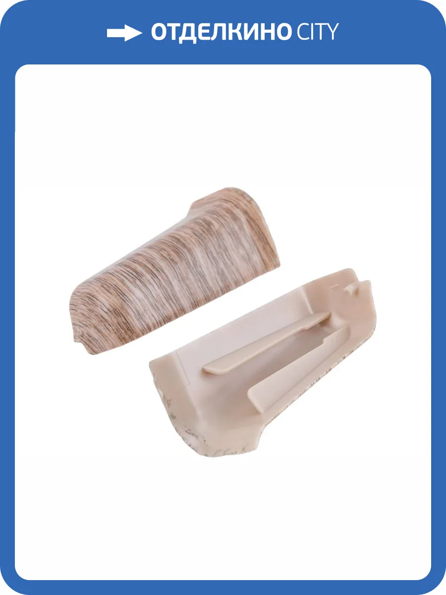 Наружный (внешний) угол Ideal Деконика Дуб Снежный 55 мм фото 2