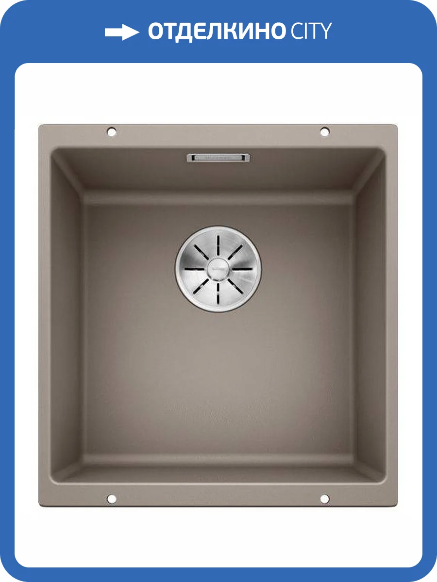 Мойка кухонная Blanco Subline 400-U 523429 серый бежевый фото 6