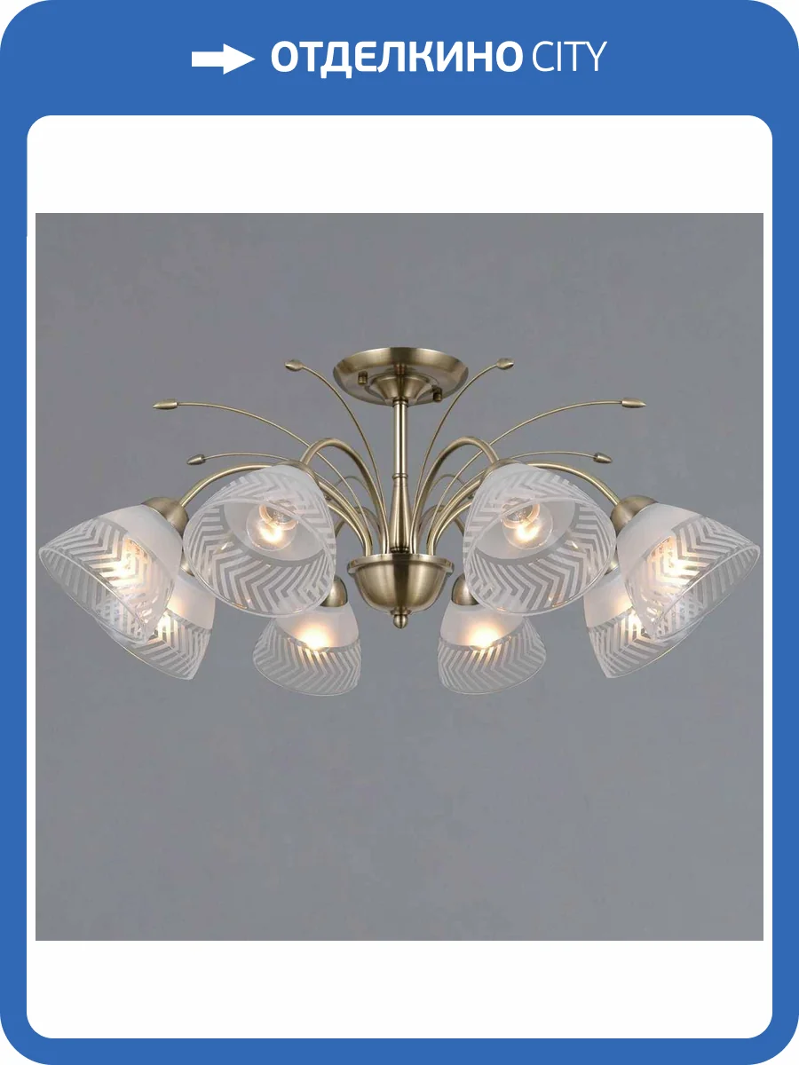 Потолочный светильник Illumico IL0594-8CSQ-25 AB AREZZO фото 2