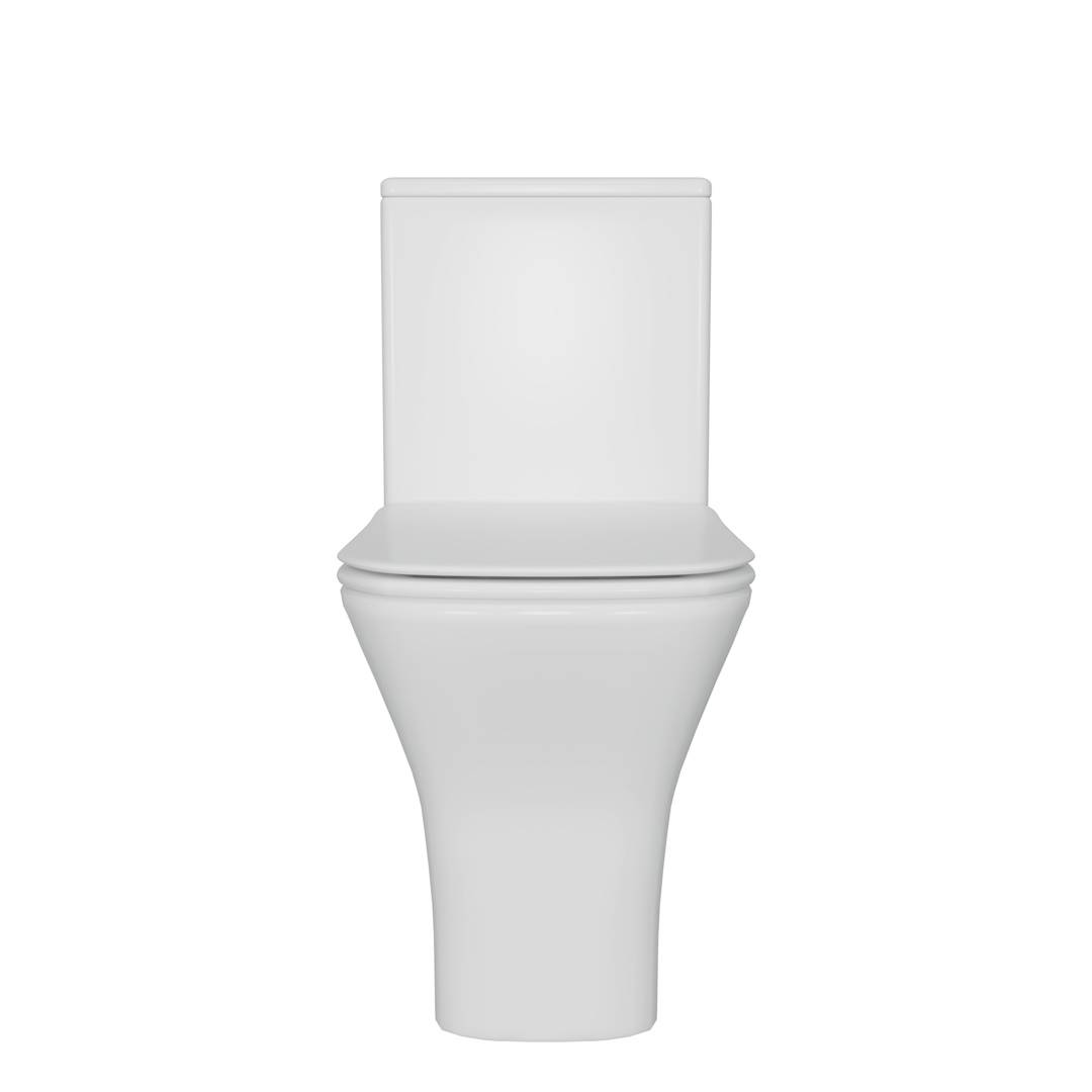 Унитаз-компакт Watersense Eva Pro W00138 безободковый, сиденье микролифт фото 4