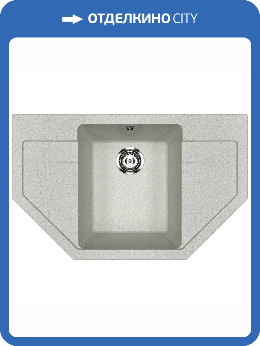 Мойка кухонная Ulgran Classic U-609-310 серый фото 4