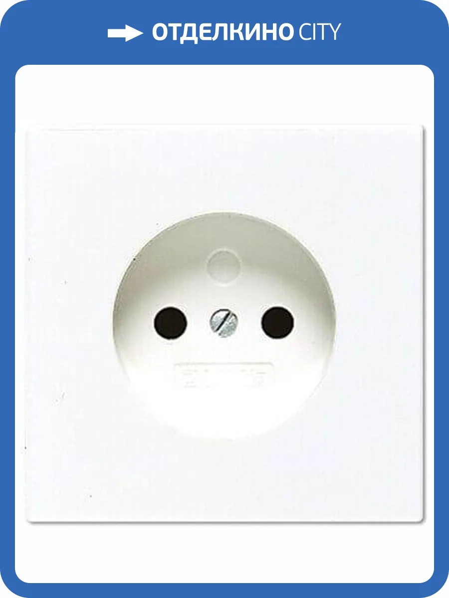 Розетка без заземления Jung LS 990 белая LS911WW фото 2