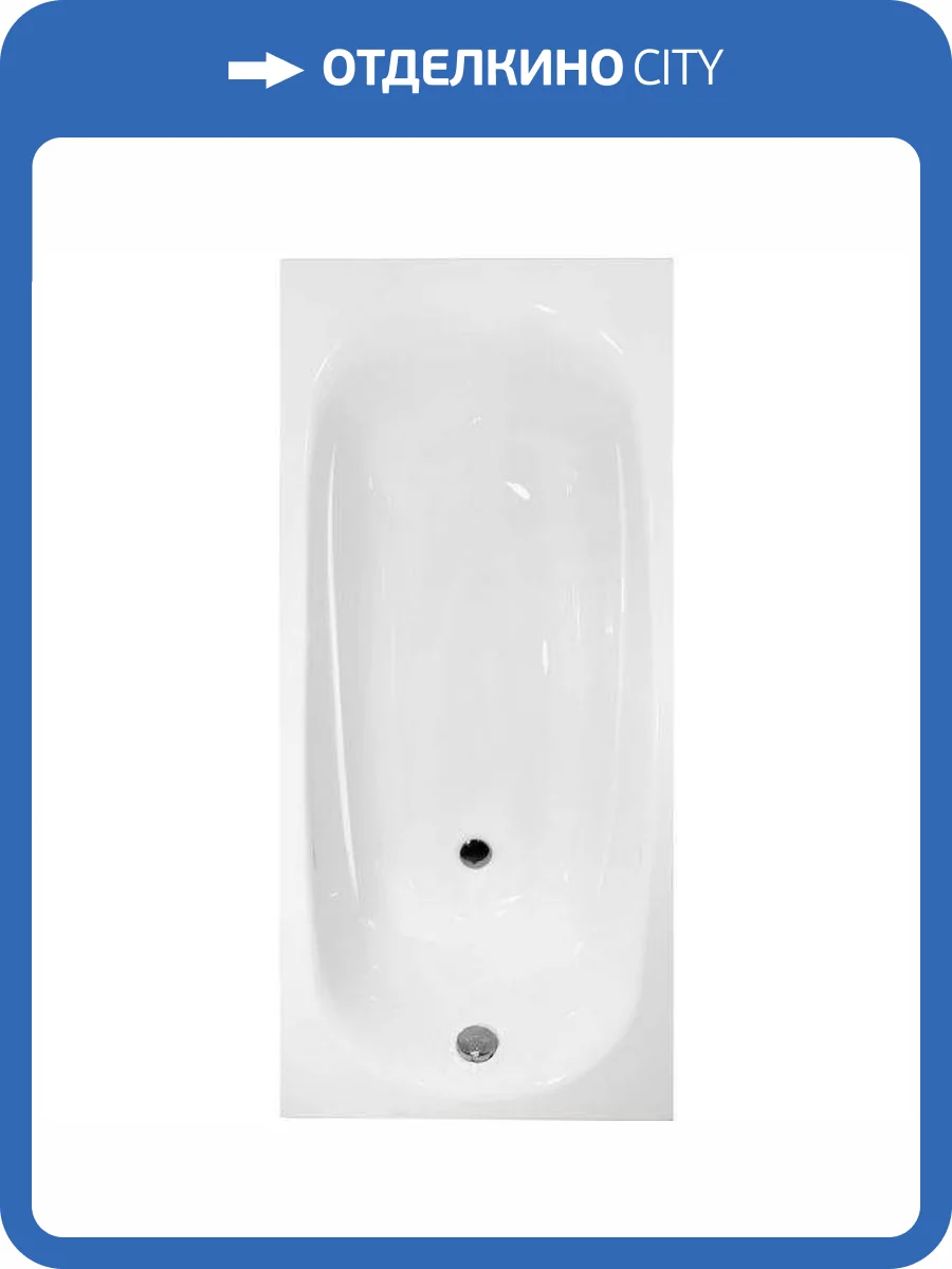 Акриловая ванна Byon Vilby 150x70 с каркасом фото 6