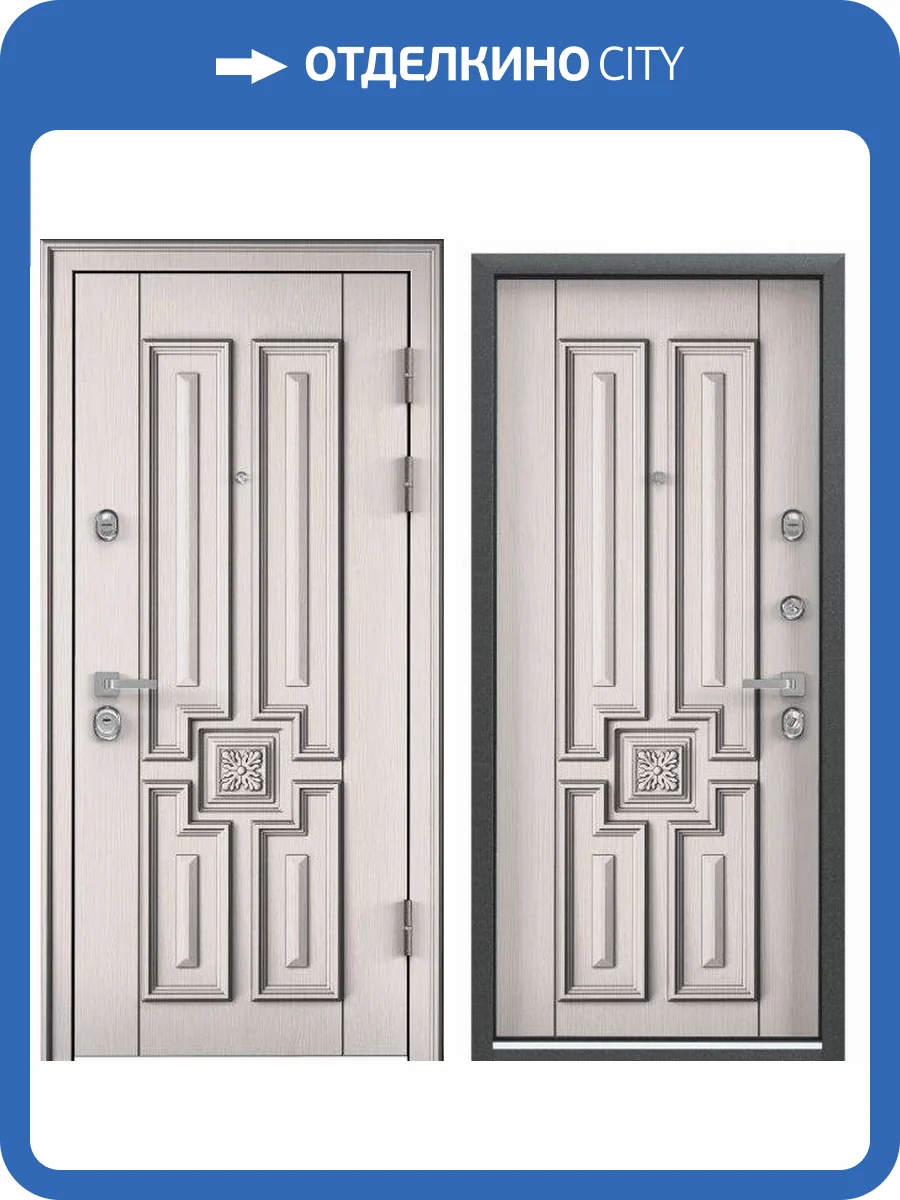 Входная стальная дверь Torex PROFESSOR-4+ 02 PP 23565 Лиственница белая (арт. ПВХ Лиственница белая)/Лиственница белая (арт. ПВХ Лиственница белая) 2000x880 фото 2
