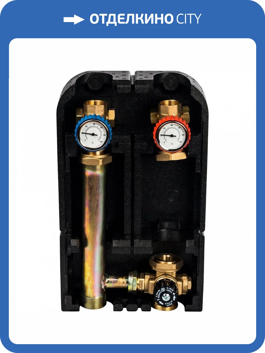 Насосная группа Stout с термостатическим смесительным клапаном 1 без насоса, SDG-0002-002501 фото 2