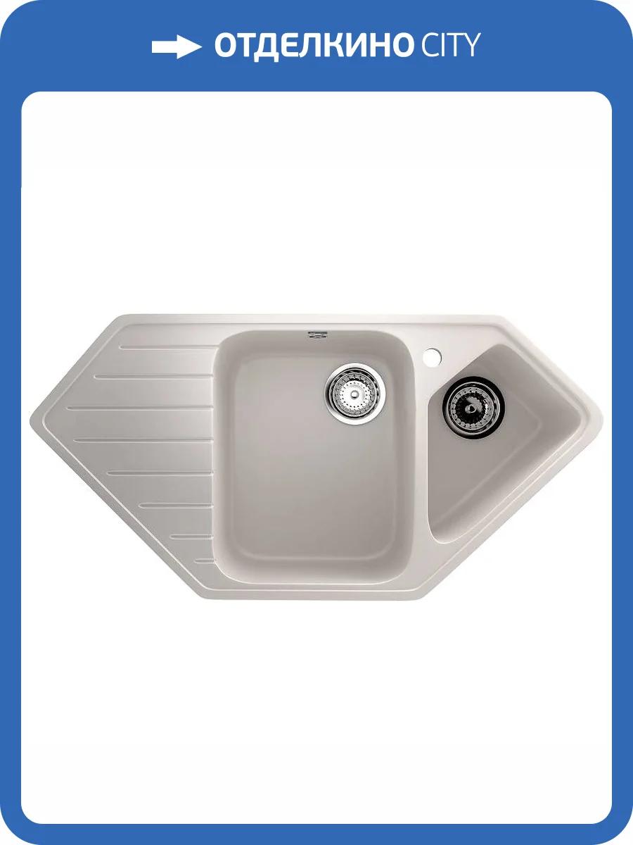 Мойка кухонная Ulgran Classic U-409-331 белый фото 4