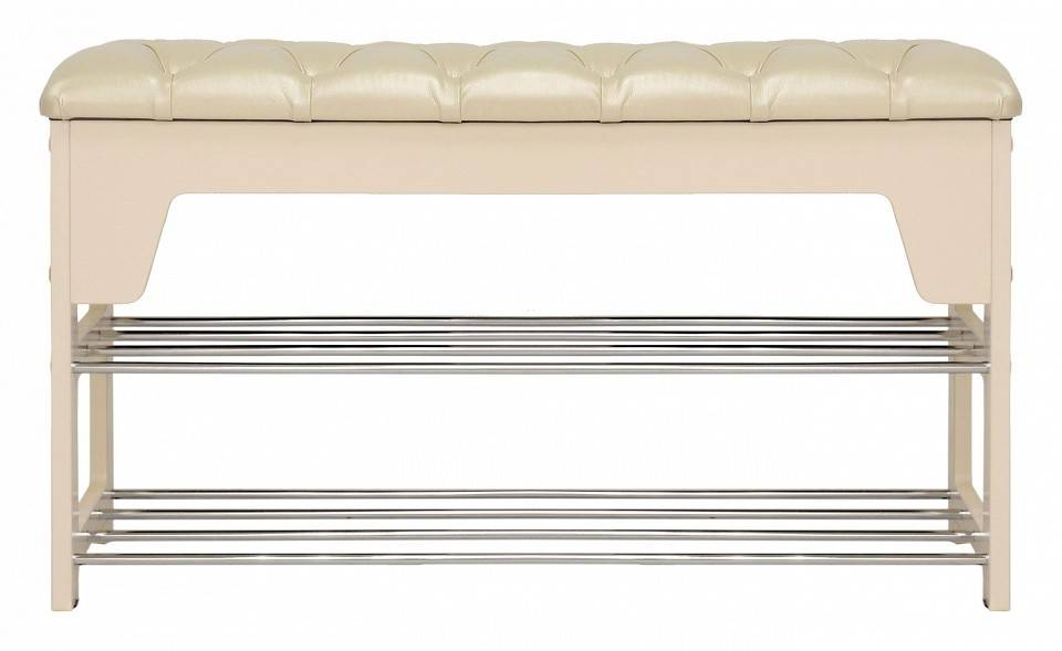 Банкетка-стеллаж для обуви Leset Грейс 2100897000003 Белый Oregon perlamutr 106 фото 2