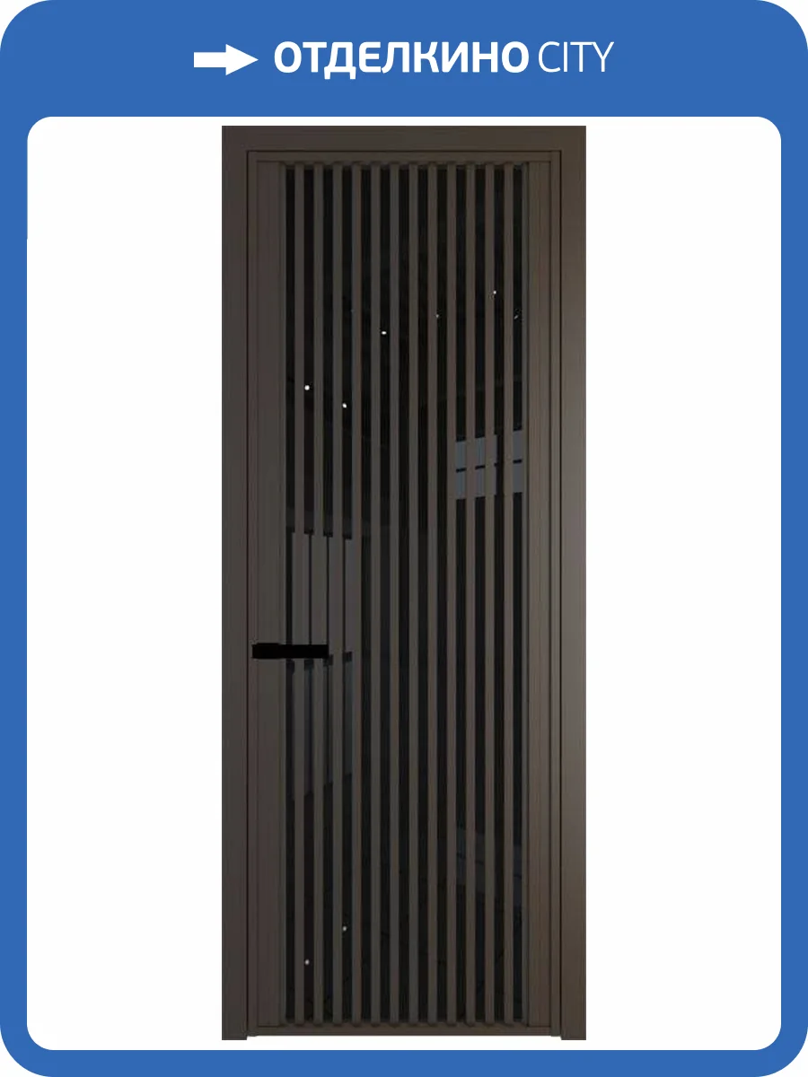 Межкомнатная дверь Profil Doors 3 AGP цвет профиля Деорэ, стекло безопасное 6 мм черный триплекс 700x2000 фото 2