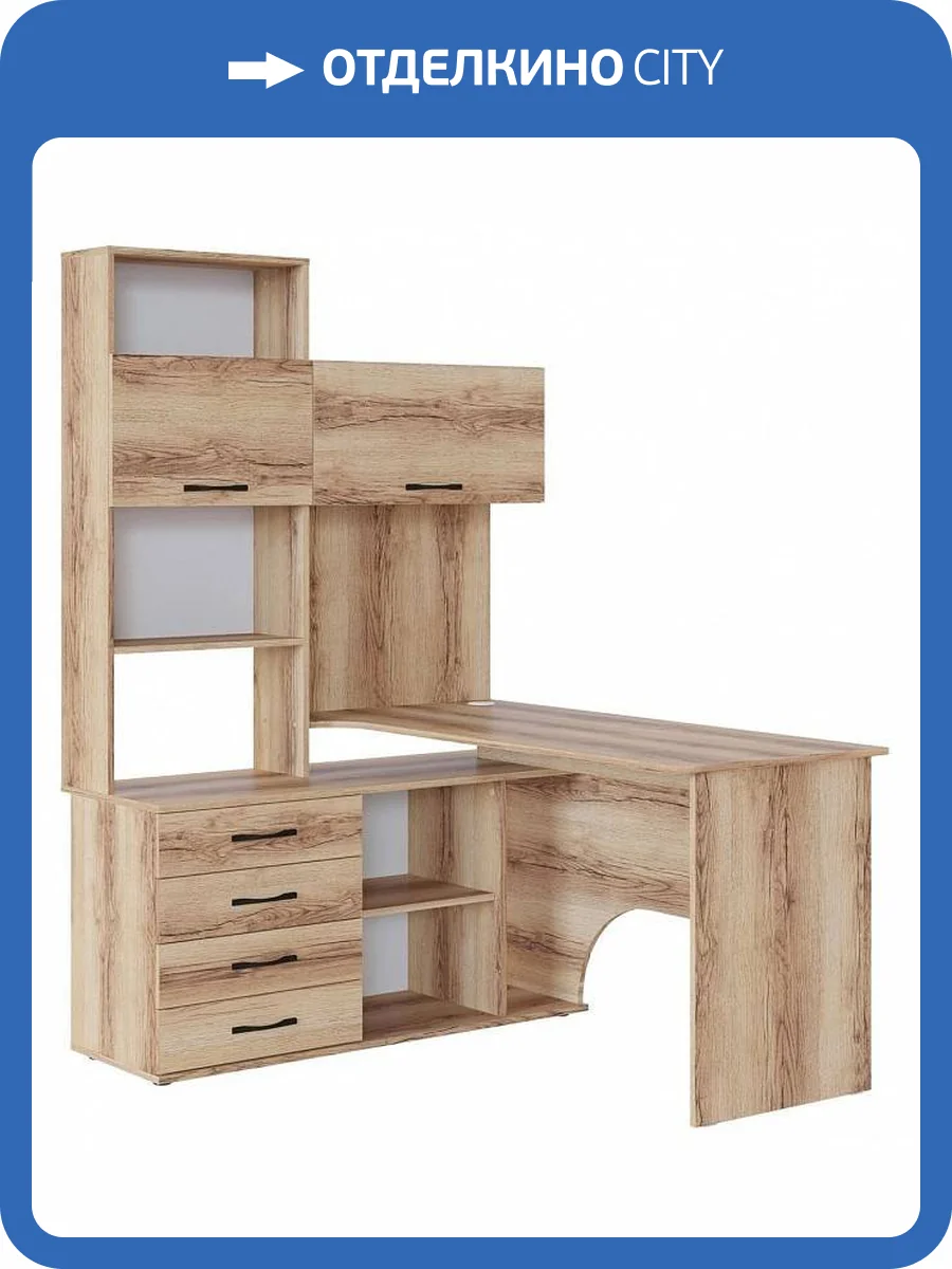 Стол компьютерный Сокол КСТ-14.1Л 00-00015784, 4680212015601, 4680212015618 Дуб делано фото 5