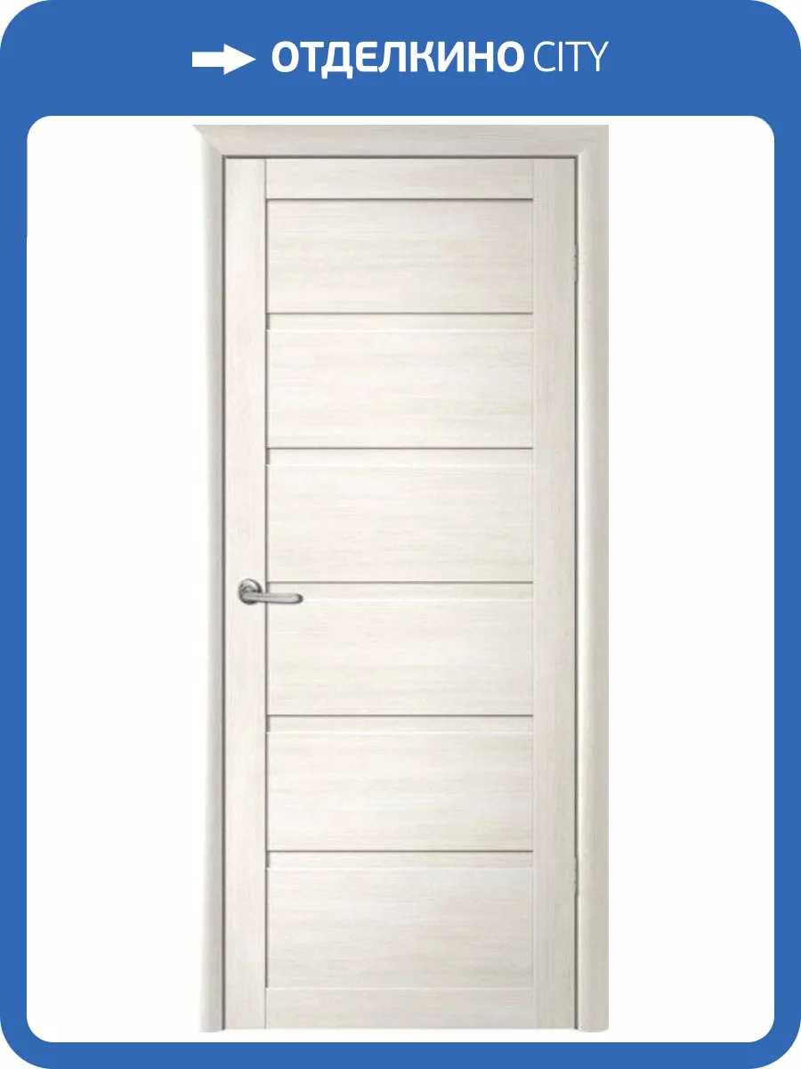 Межкомнатная дверь Albero Вена глухая белый кипарис 600x2000 фото 2