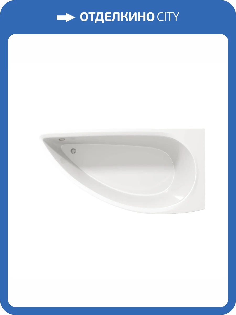 Акриловая ванна Creto Palermo 13-15075R правая, белая, без каркаса, 150x75 фото 5