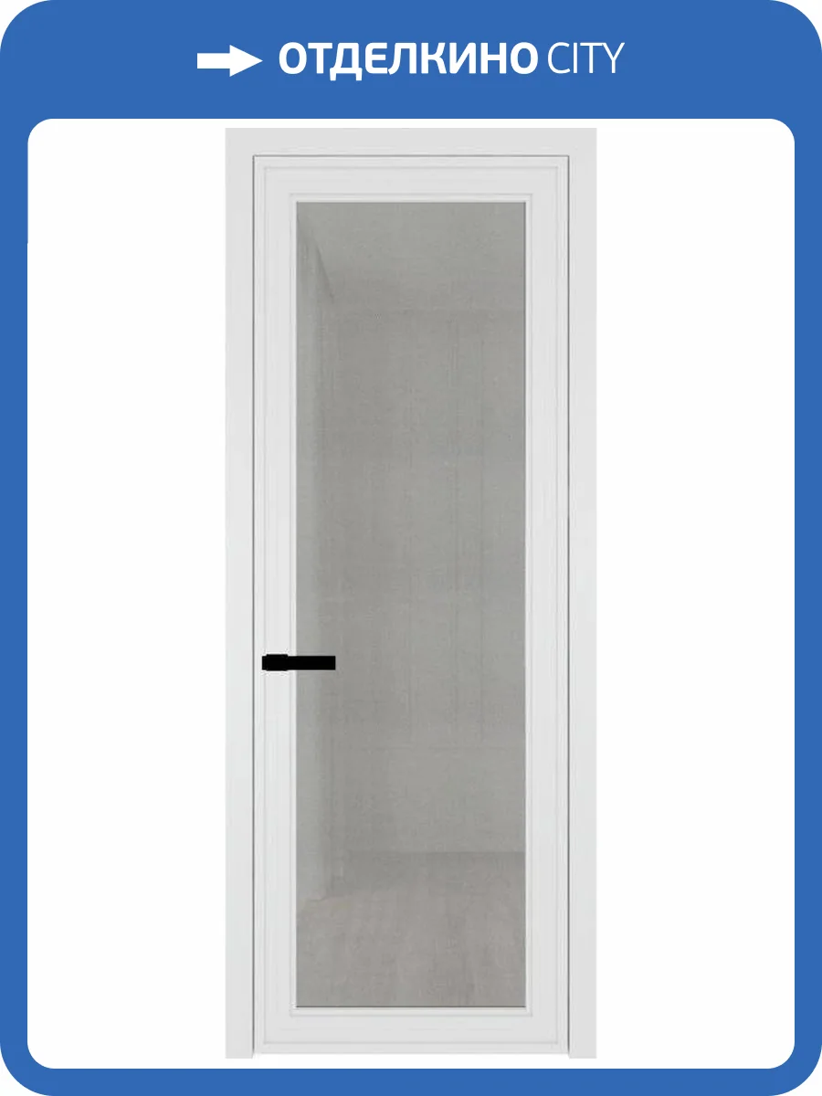 Межкомнатная дверь Profil Doors 1 AGP цвет профиля Вайт, стекло безопасное 6 мм рэте 800x2000 фото 2