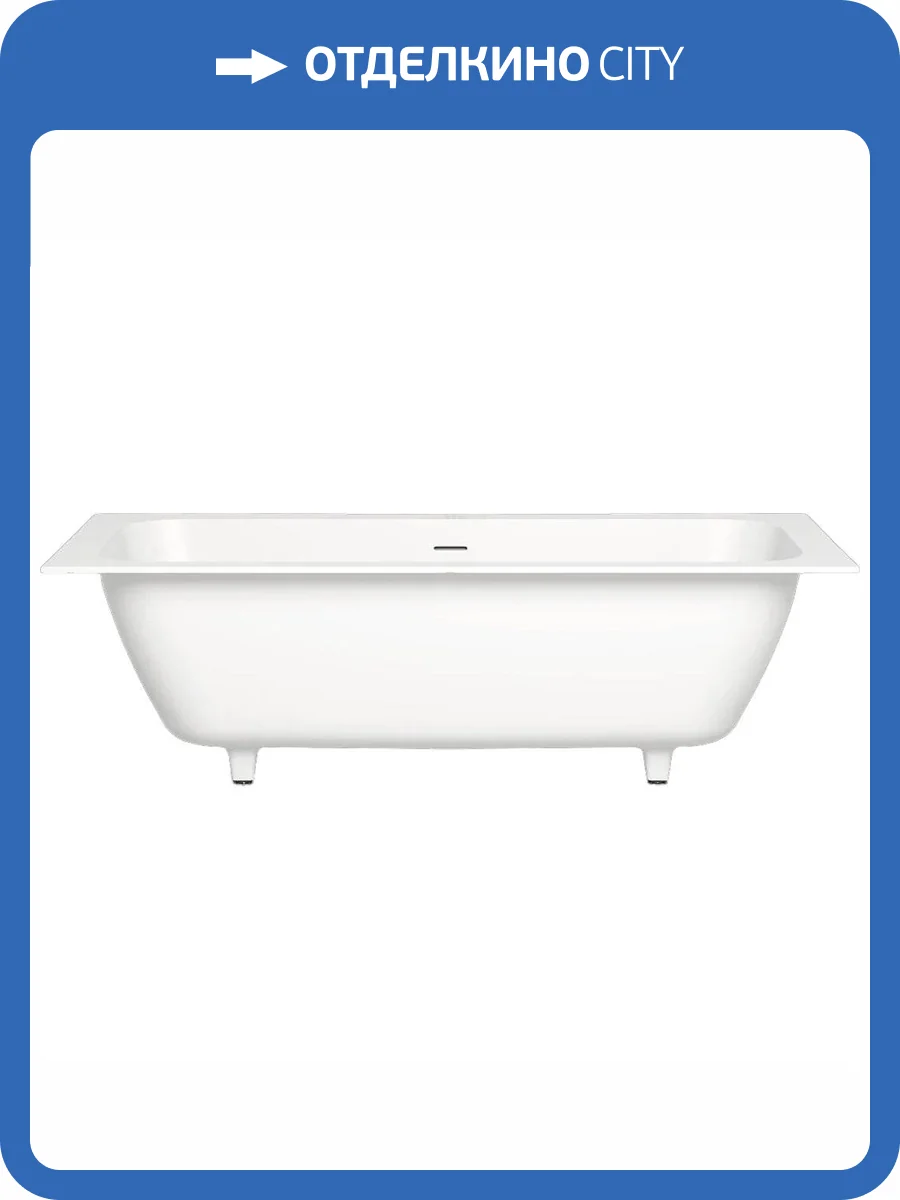 Ванна из искусственного камня Salini Orlanda Axis Kit S-Sense 103311M 190x80 матовая фото 7