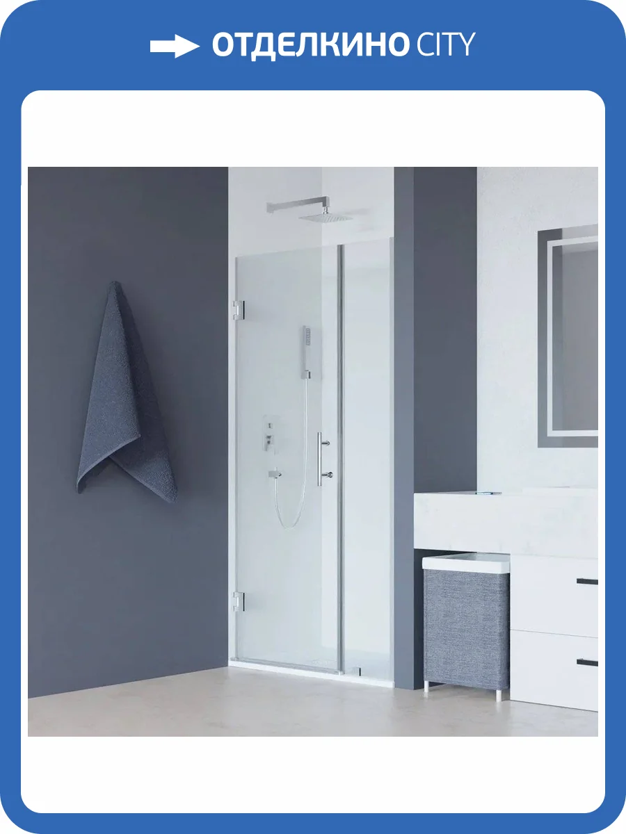 Душевая дверь в нишу RGW Hotel HO-012 900х1950 профиль хром, стекло прозрачное фото 4