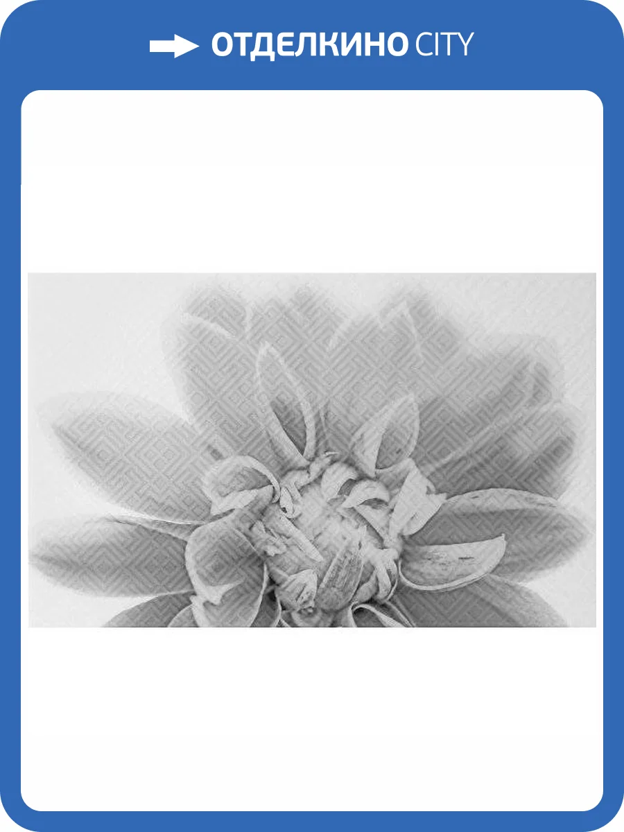 Декор Шахтинская плитка Камелия 10301001886 Черн 03 25x40 фото 2