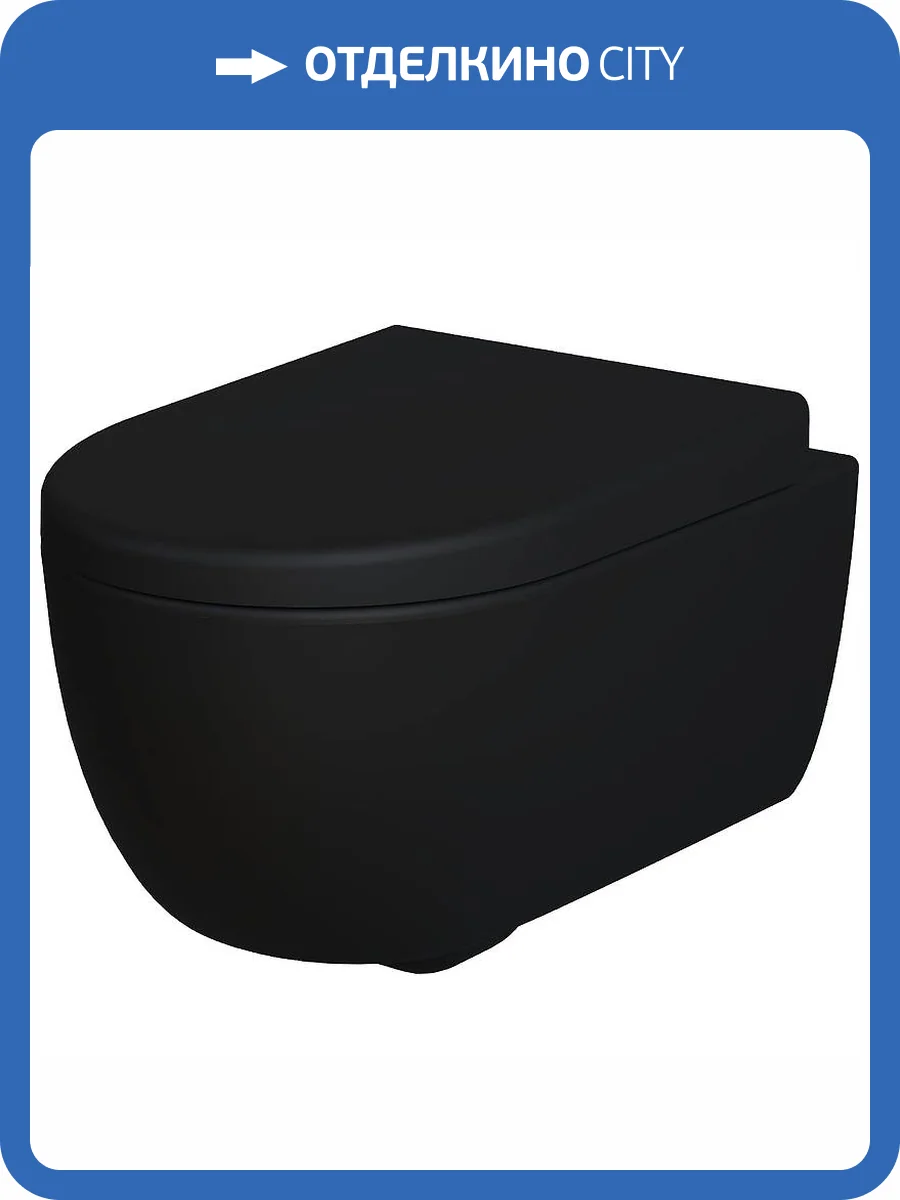Унитаз подвесной Ambassador Abner 103T20201R черный матовый фото 13