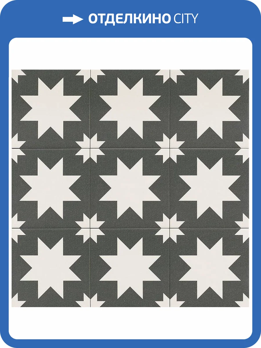 Керамогранит Mainzu Fired Star Black Mate 20x20 фото 8