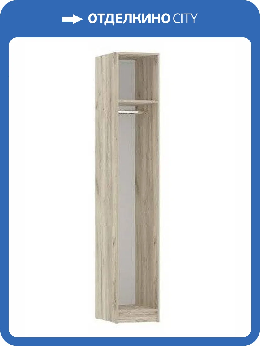 Корпус шкафа 400 НК-Мебель Венеция 72040083 дуб Серый КРАФТ 235.5x40x60 фото 2