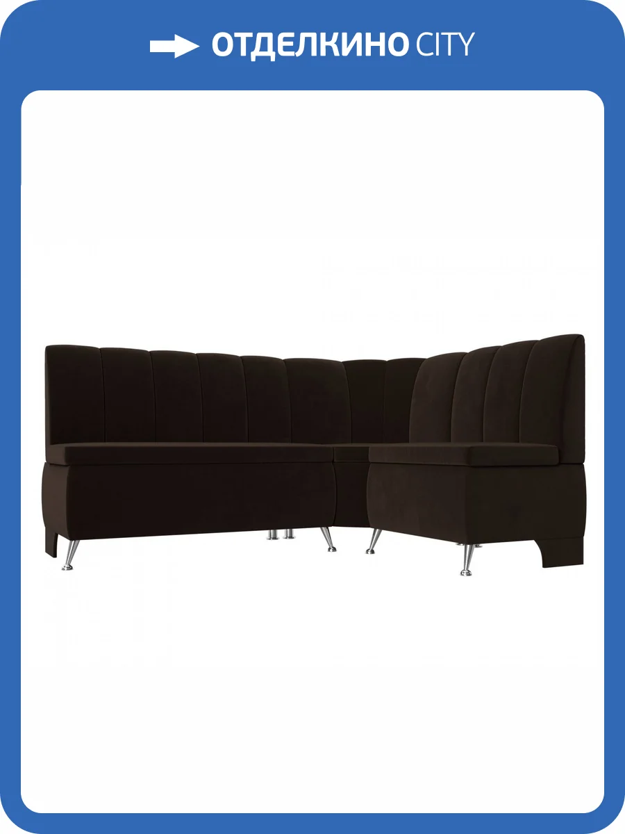 Диван угловой Лига диванов Кантри 29448 Коричневый Правый фото 10