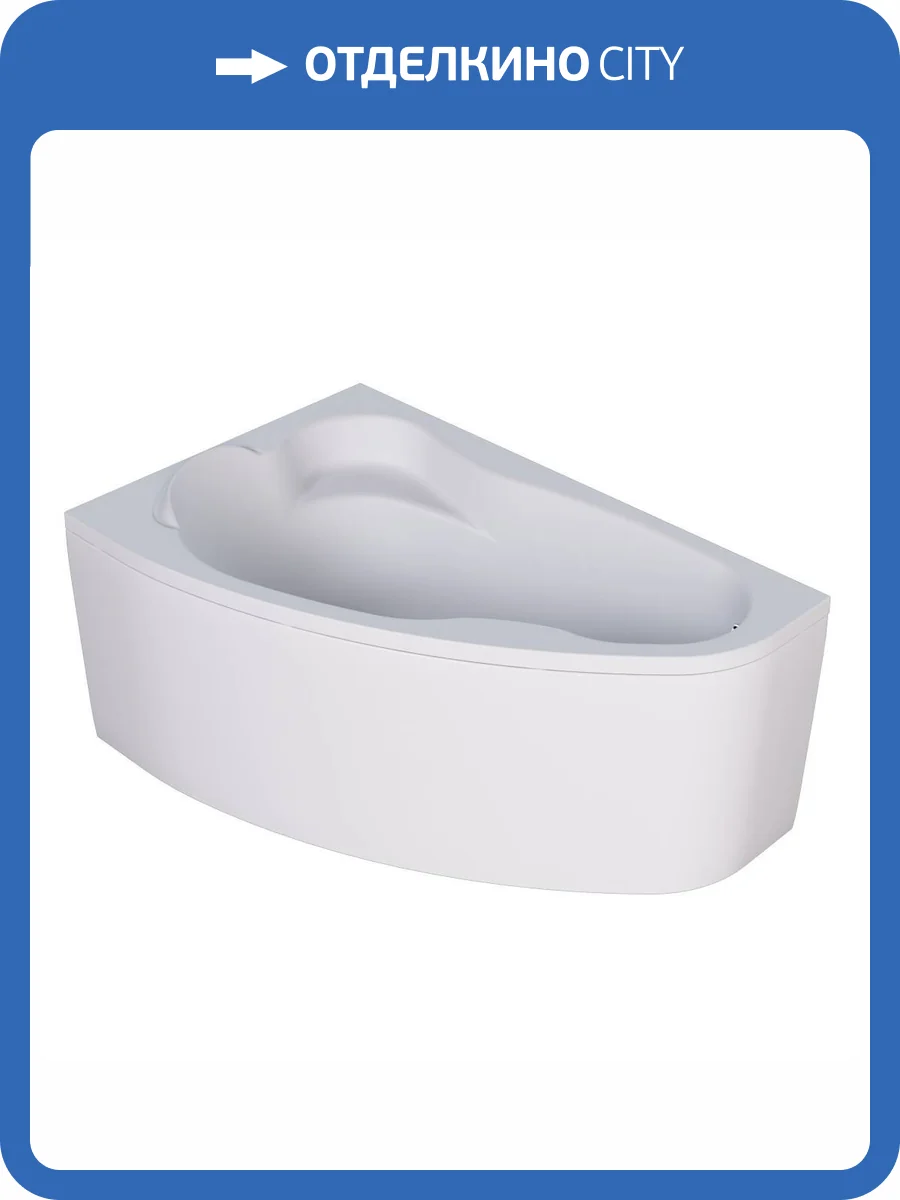 Акриловая ванна Marka One Lil 140x90 левая, с каркасом фото 14