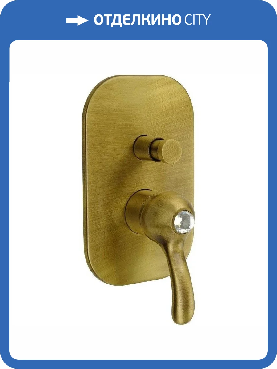 Смеситель для ванны Migliore Lem Swarovski 18879 с внутренней частью, бронза фото 3