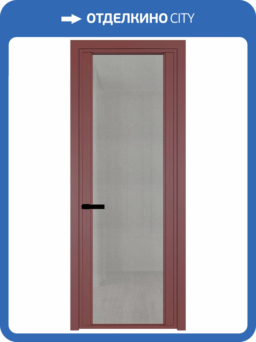 Межкомнатная дверь Profil Doors 2 AGP цвет профиля Красный антрацит, стекло безопасное 6 мм рэте 600x2000 фото 2