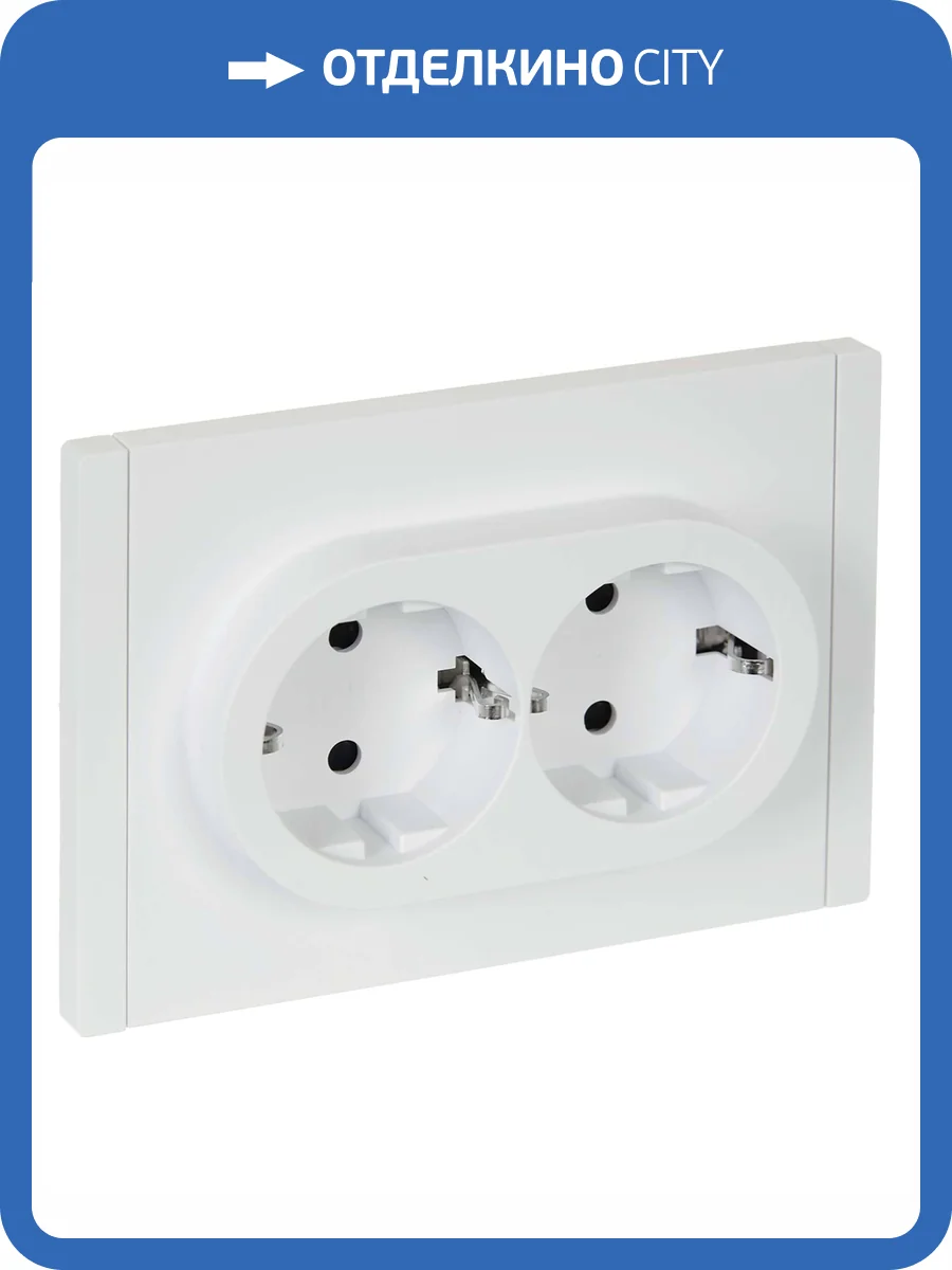 Розетка 2-местная с заземлением и шторками IEK Forte&Piano FP-R24-16-1-K01 белый фото 7