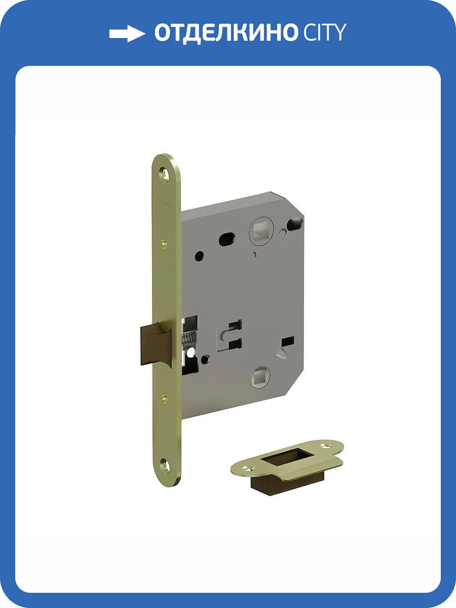 Межкомнатная защелка Bravo P-2R-WC SG МатЗолото фото 2