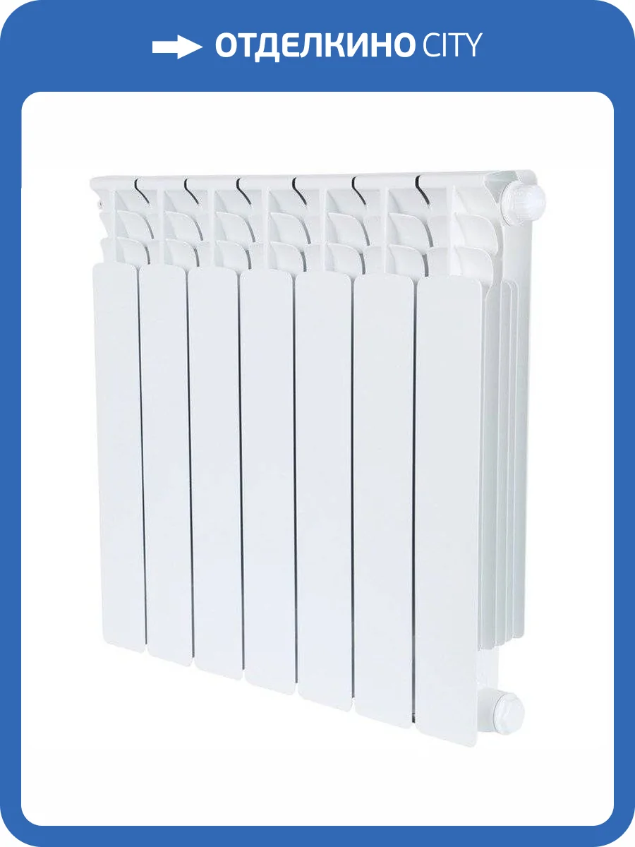 Биметаллический секционный радиатор отопления Stout Space Ventil 500 / 7 секций (нижнее правое) фото 8