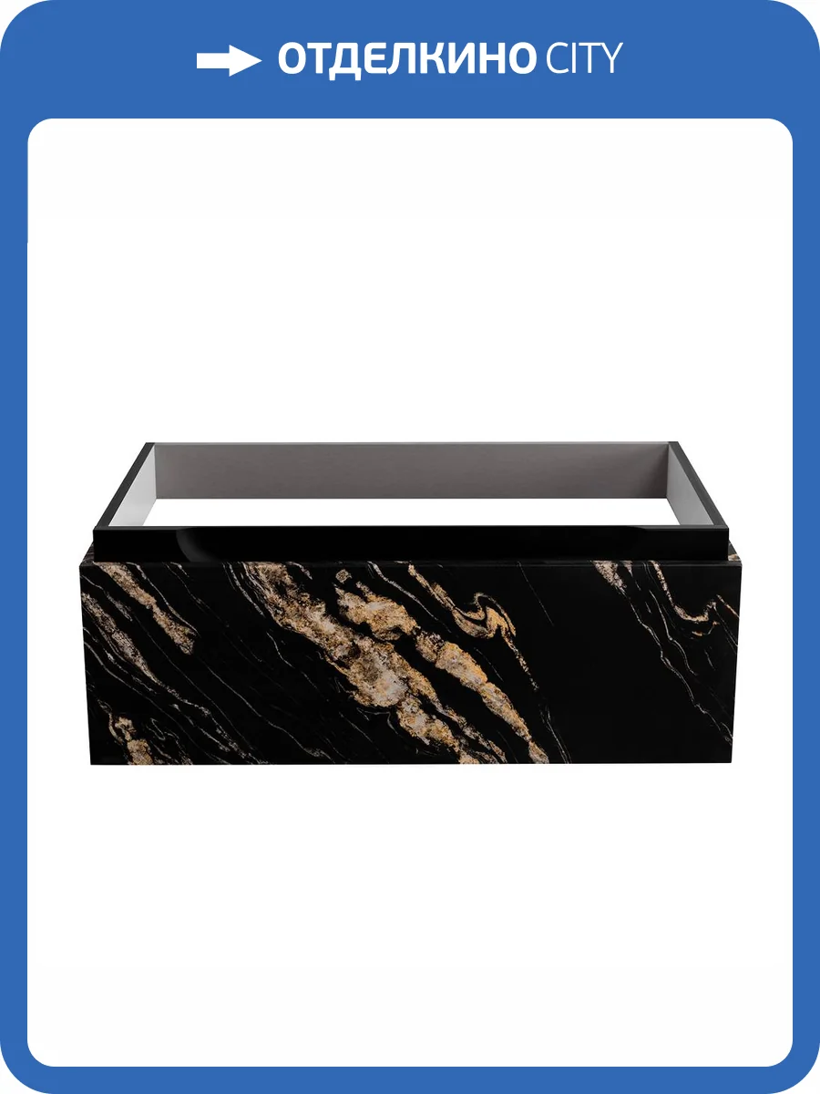 Тумба под раковину Cezares SLIDER-800-1C-SO-NF-P Черный фьюжн, 76.6x29.9x47.6 фото 3