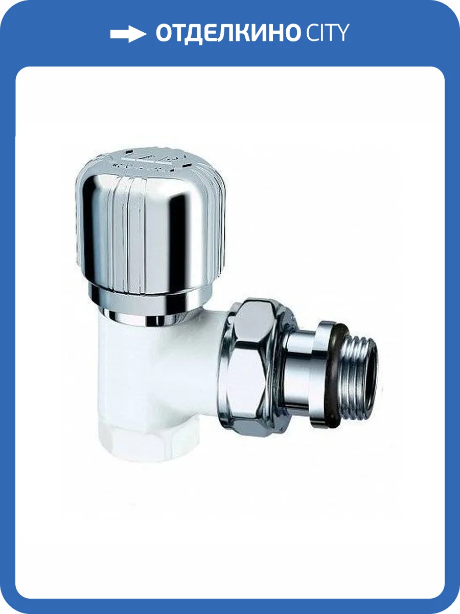 Вентиль FAR термостатный угловой LadyFAR , 1/2 ВР (серебрянное покрытие -белая эмаль), EPDM фото 2