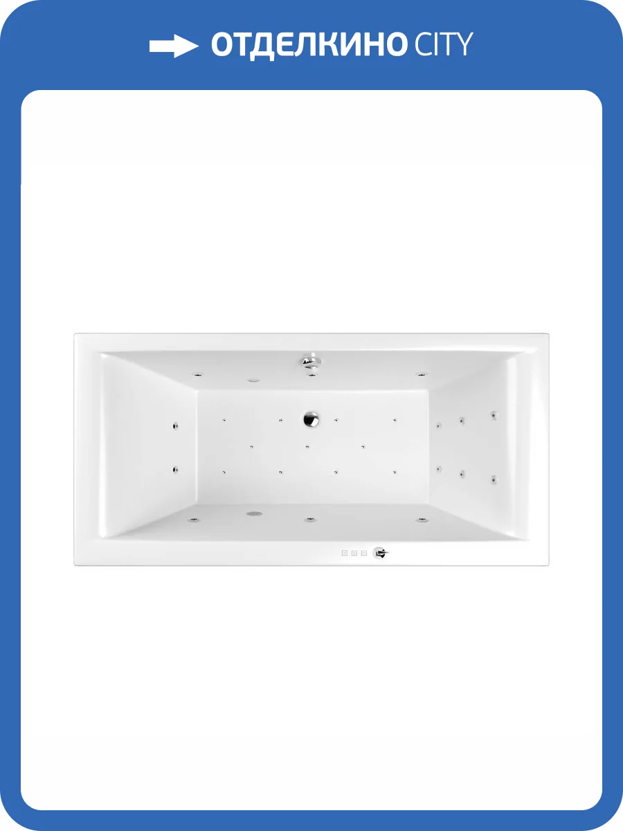 Акриловая ванна WHITECROSS Savia Duo ULTRA 0103.170080.100.ULTRA.CR 170x80 с гидромассажем, форсунки хром фото 11