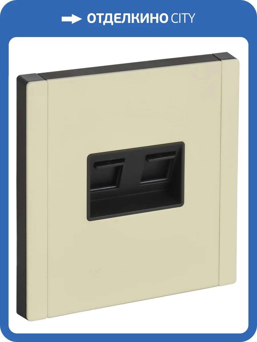 Розетка телефонная RJ11+Ethernet RJ45 IEK Forte&Piano FP-KT20-O-1-M-K41 серый сланец фото 7