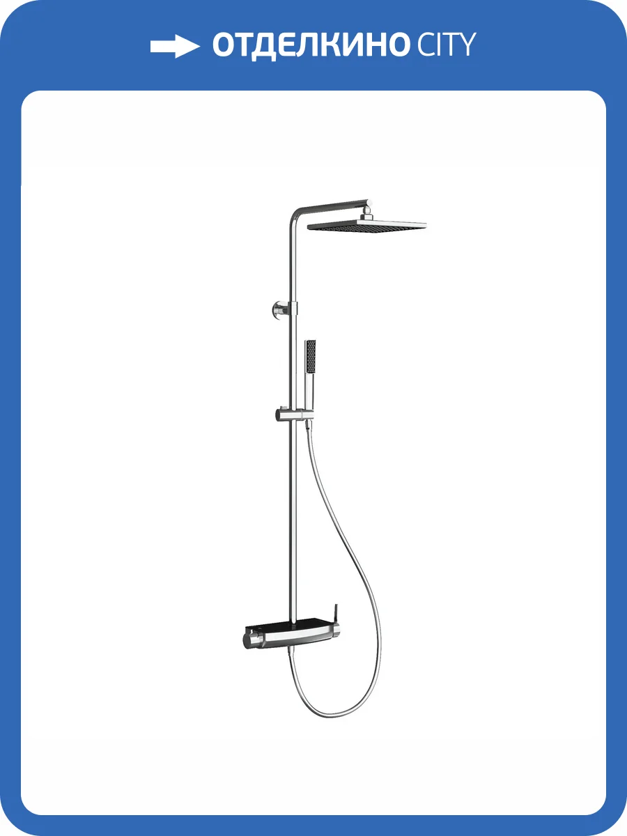 Душевая стойка Teska Mira DK2923C черное стекло фото 3