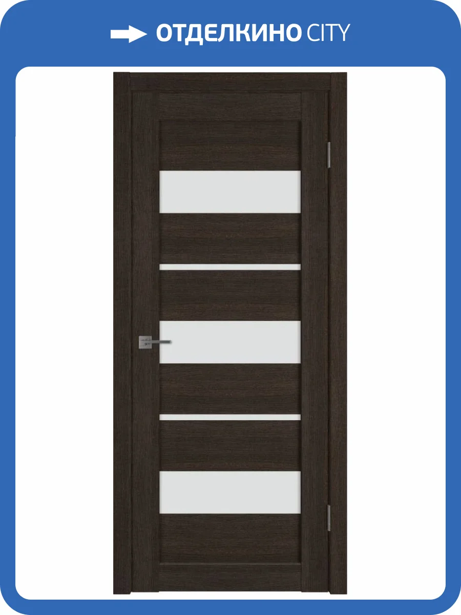 Межкомнатная дверь Владимирская Фабрика Дверей Atum 23 Wenge стекло White Cloud 800x2000 фото 2