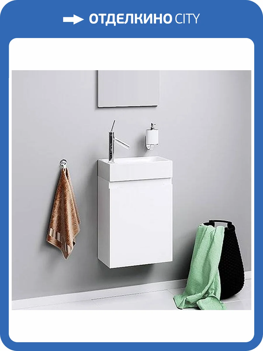 Тумба с раковиной Aqwella Leon MP 40 белая фото 4