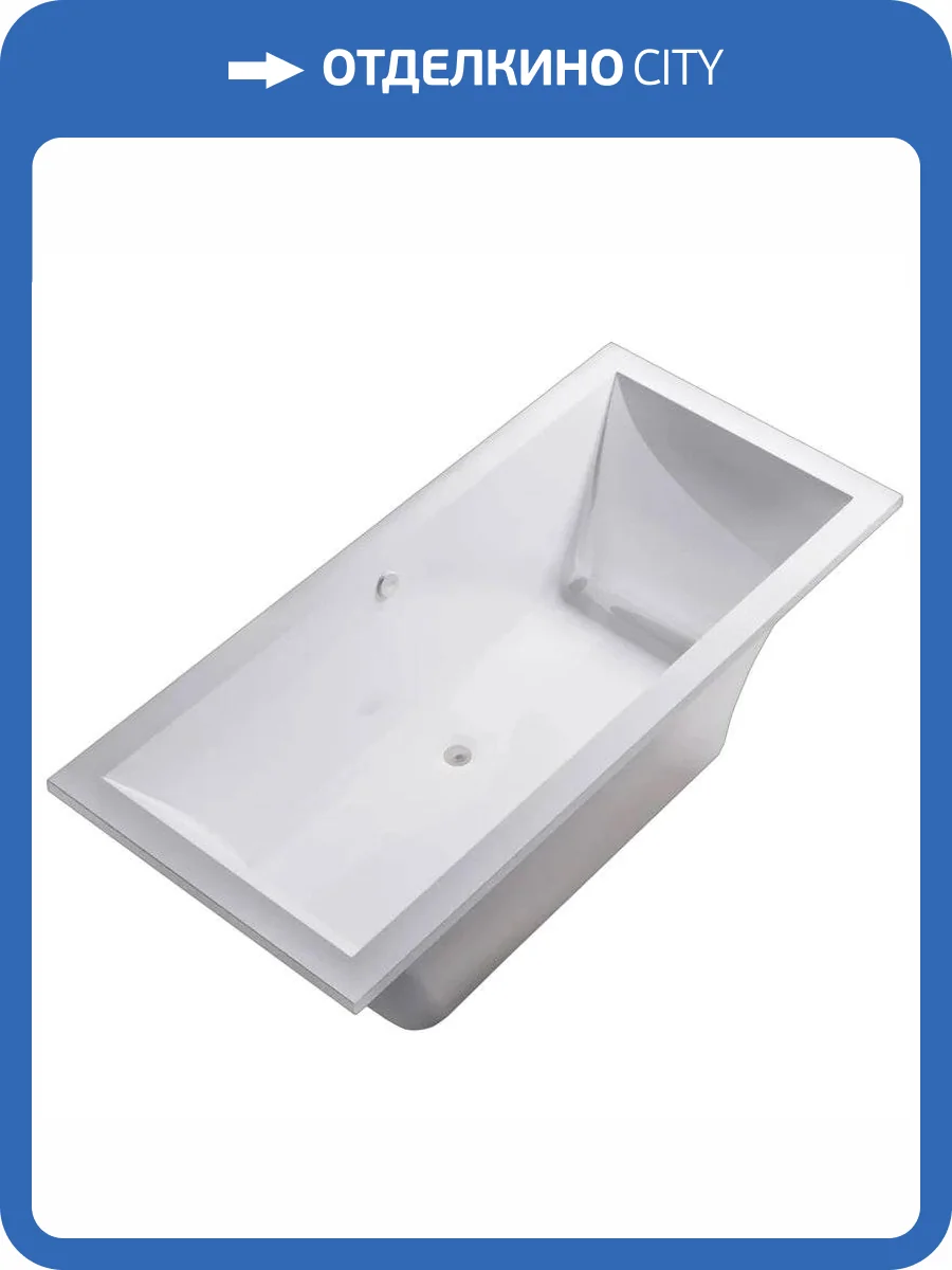 Ванна из искусственного камня Астра-Форм Лотус Solid Surface 01010077 185x85 белая матовая фото 5