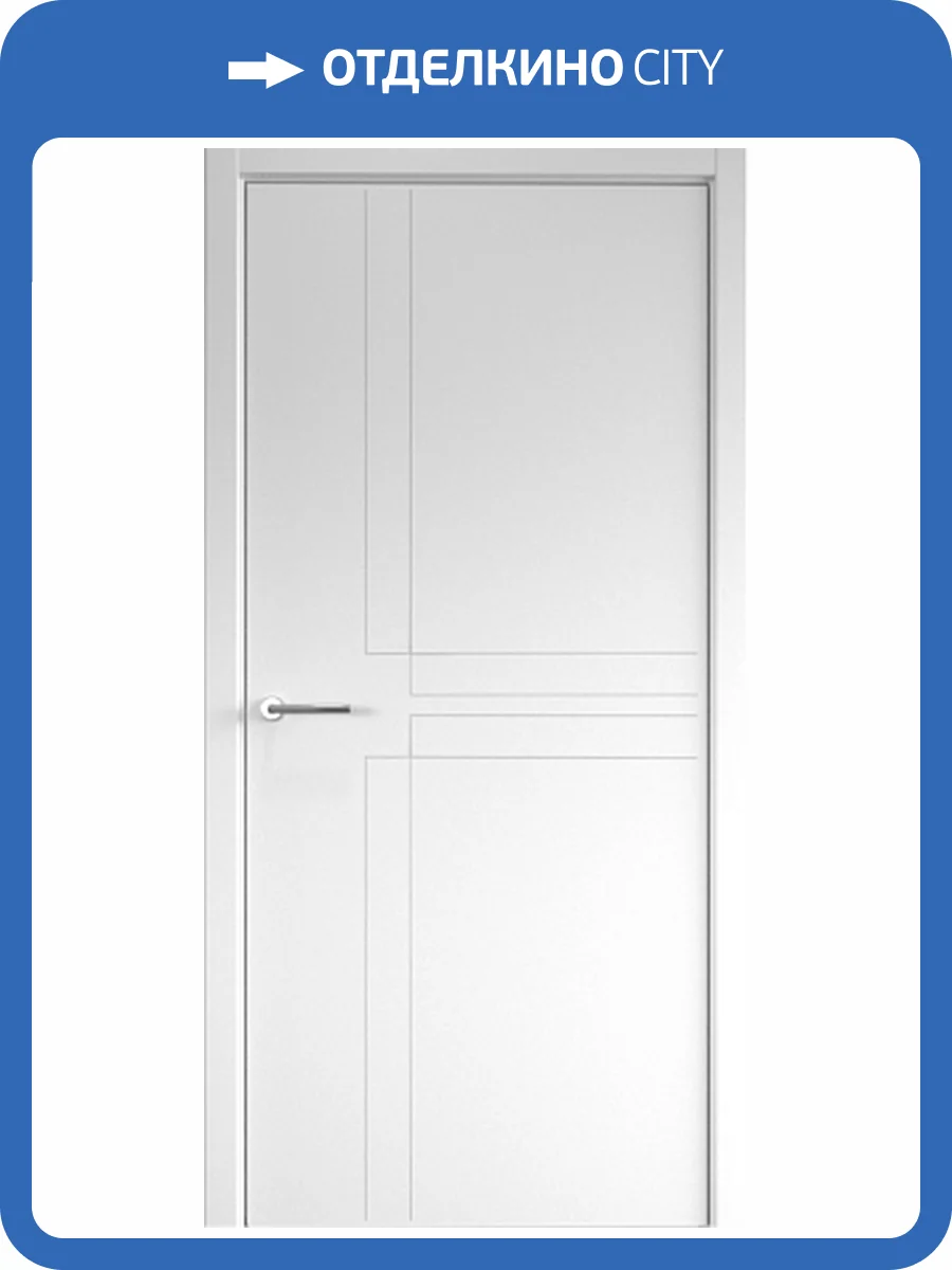 Межкомнатная дверь Albero Геометрия 3 эмаль белая 2000x600 фото 2