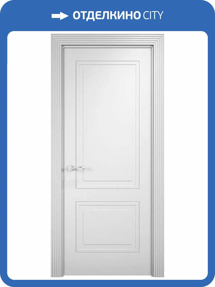 Межкомнатная дверь Verda эмалит Париж 1, глухая, софт айс 800x2000 фото 2
